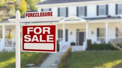foreclosure for sale sign