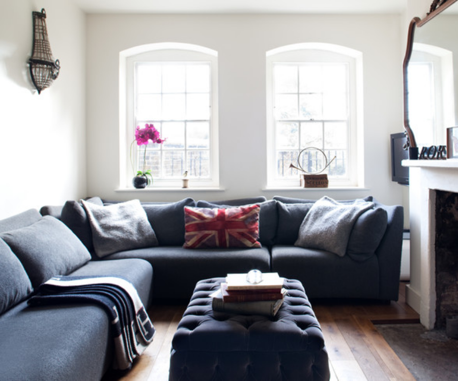 Oversized furniture staging