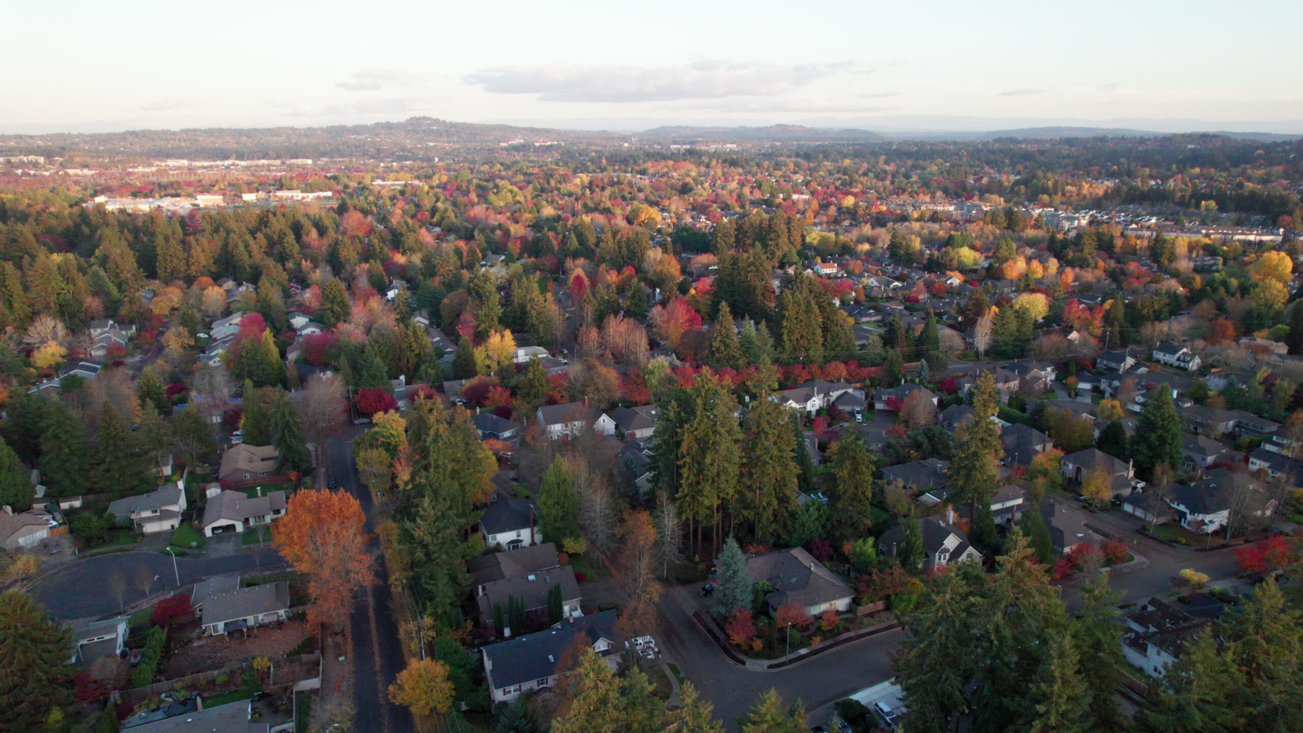 Beaverton, Oregon aerial shot