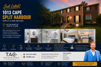 1013 Cape Splitt Harbour: What This Elizabeths Landing Townhome Tells Buyers — and Sellers — About the Pasadena, MD Market Right Now