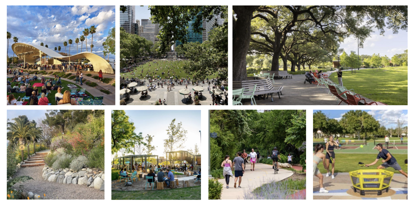 Various images of what the proposed park could look like.