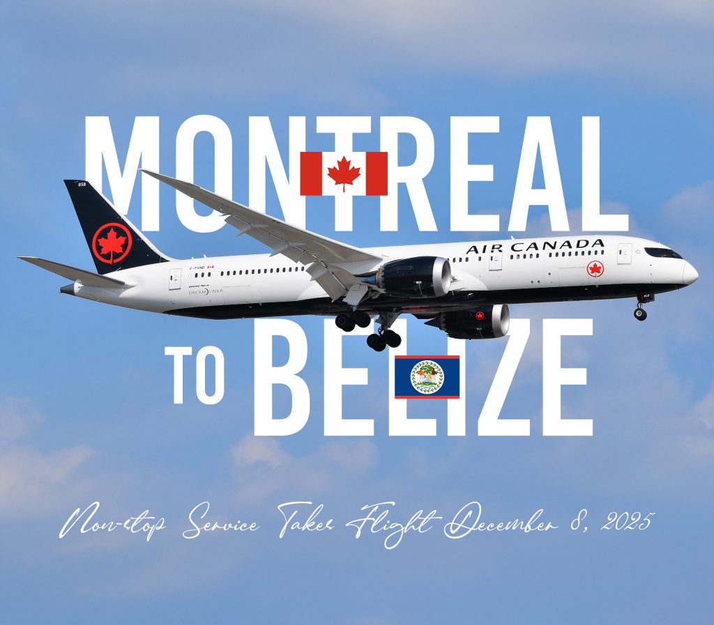 Air Canada announces non-stop service from Montreal to Belize