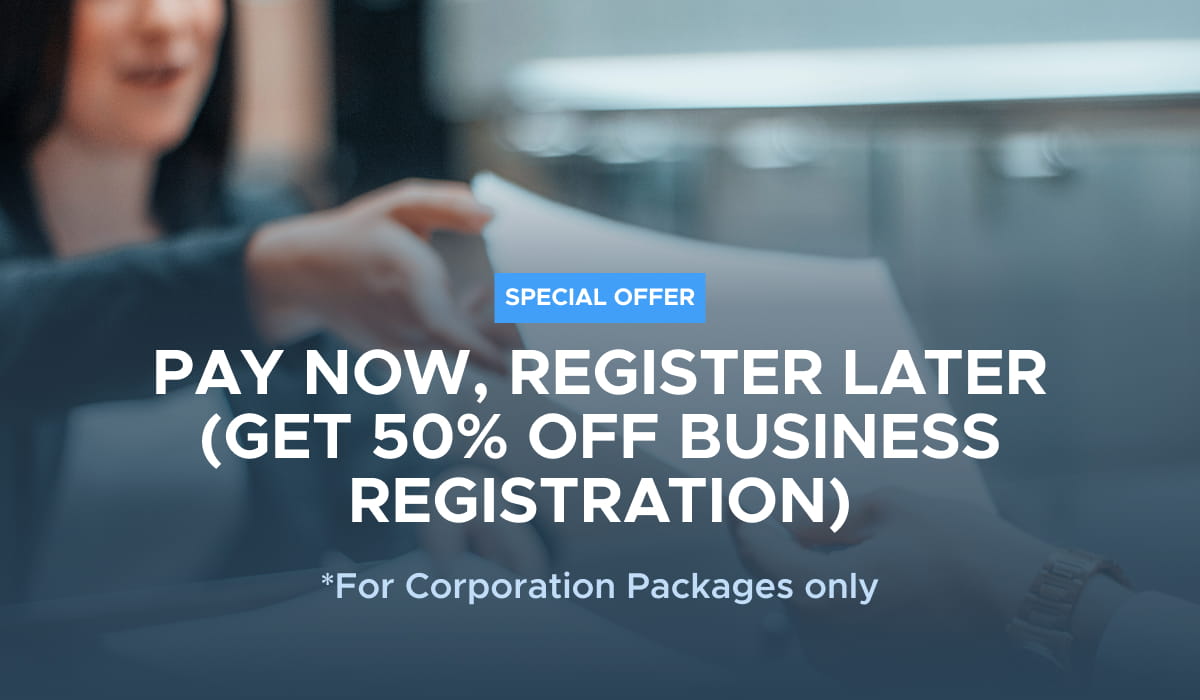 Promo - 50 Percent Off Business Registration