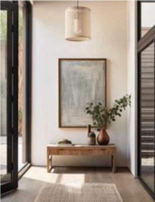 professionally staged entryway creating strong buyer first impression