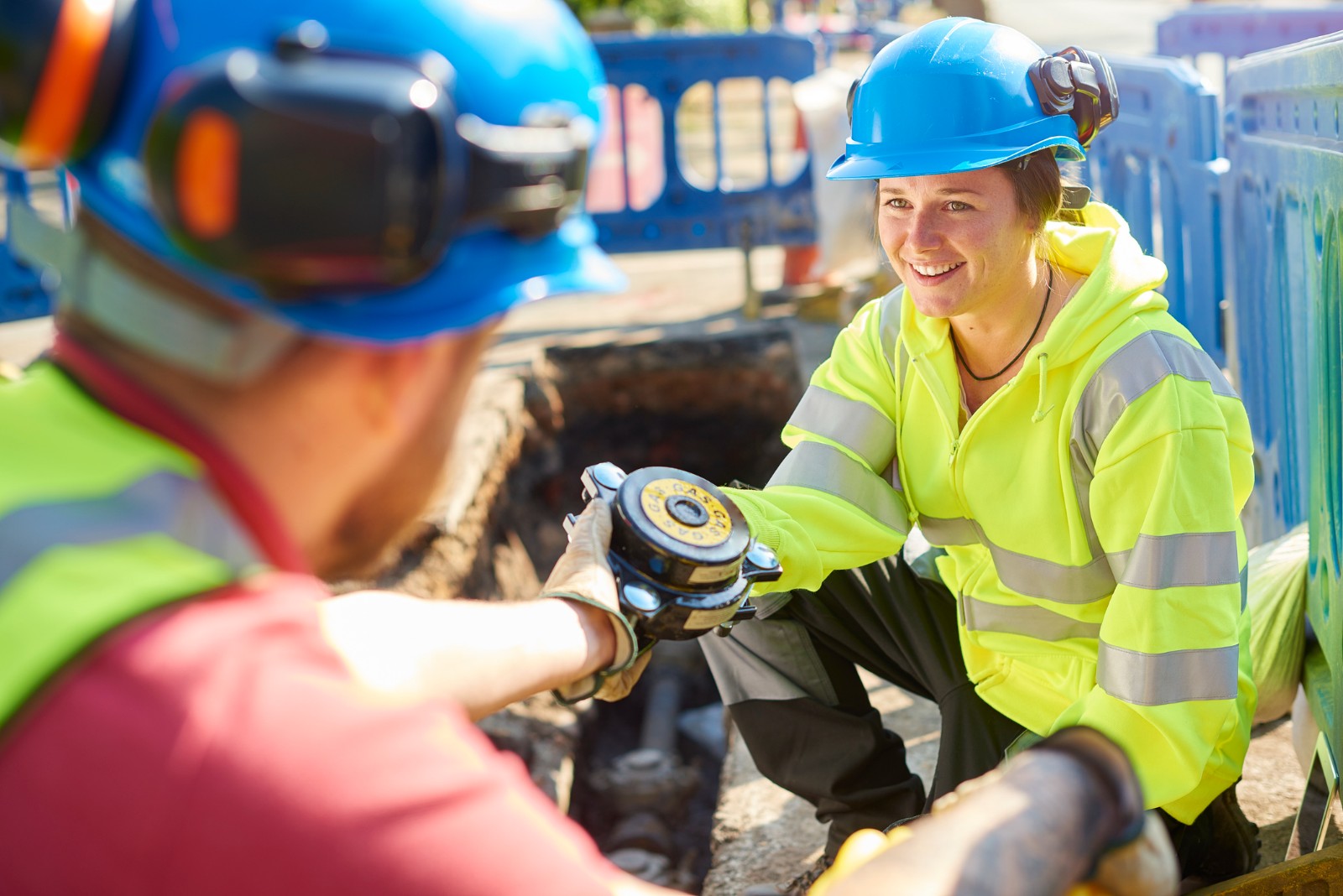 engineer with safety gear