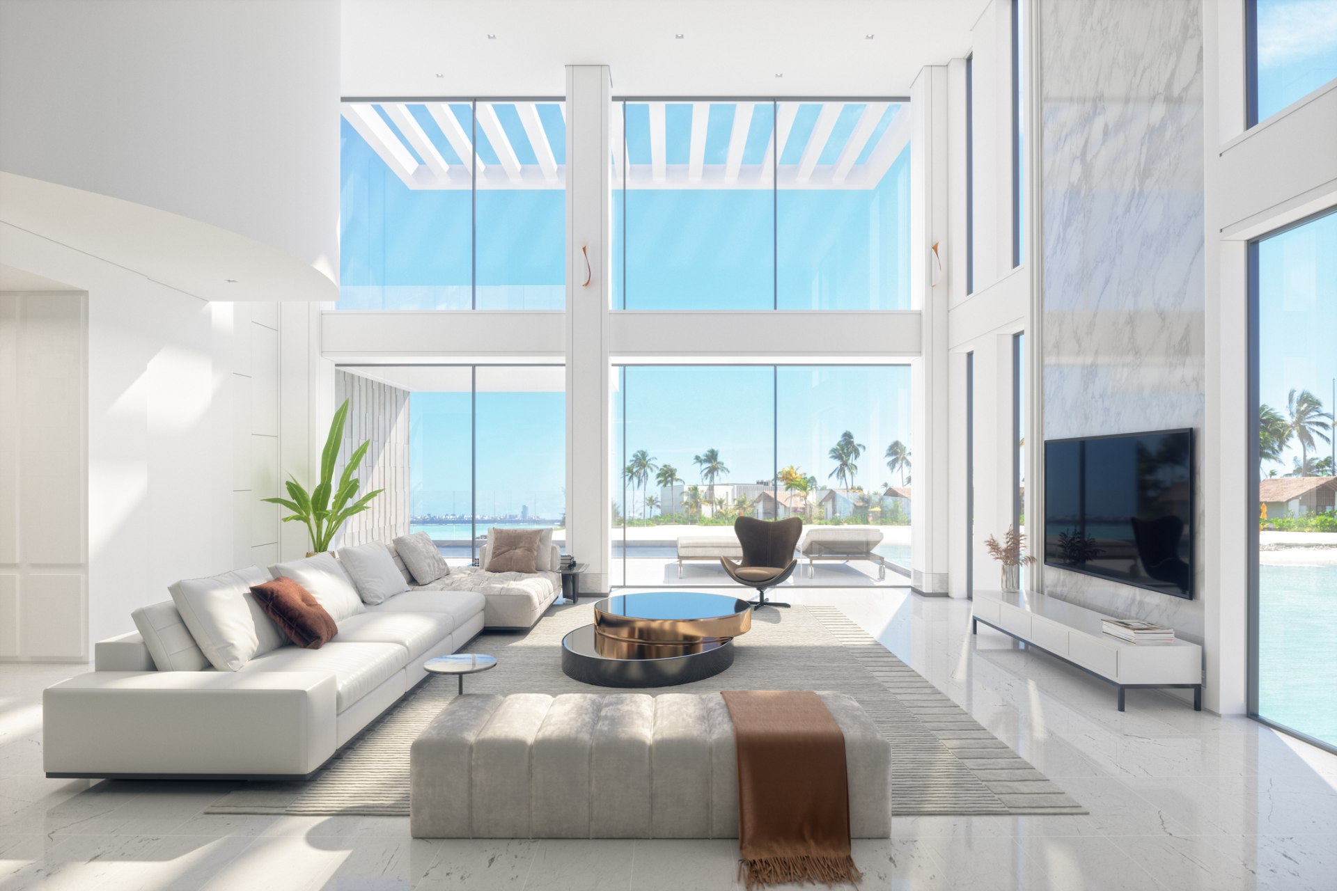 Luxury home living room