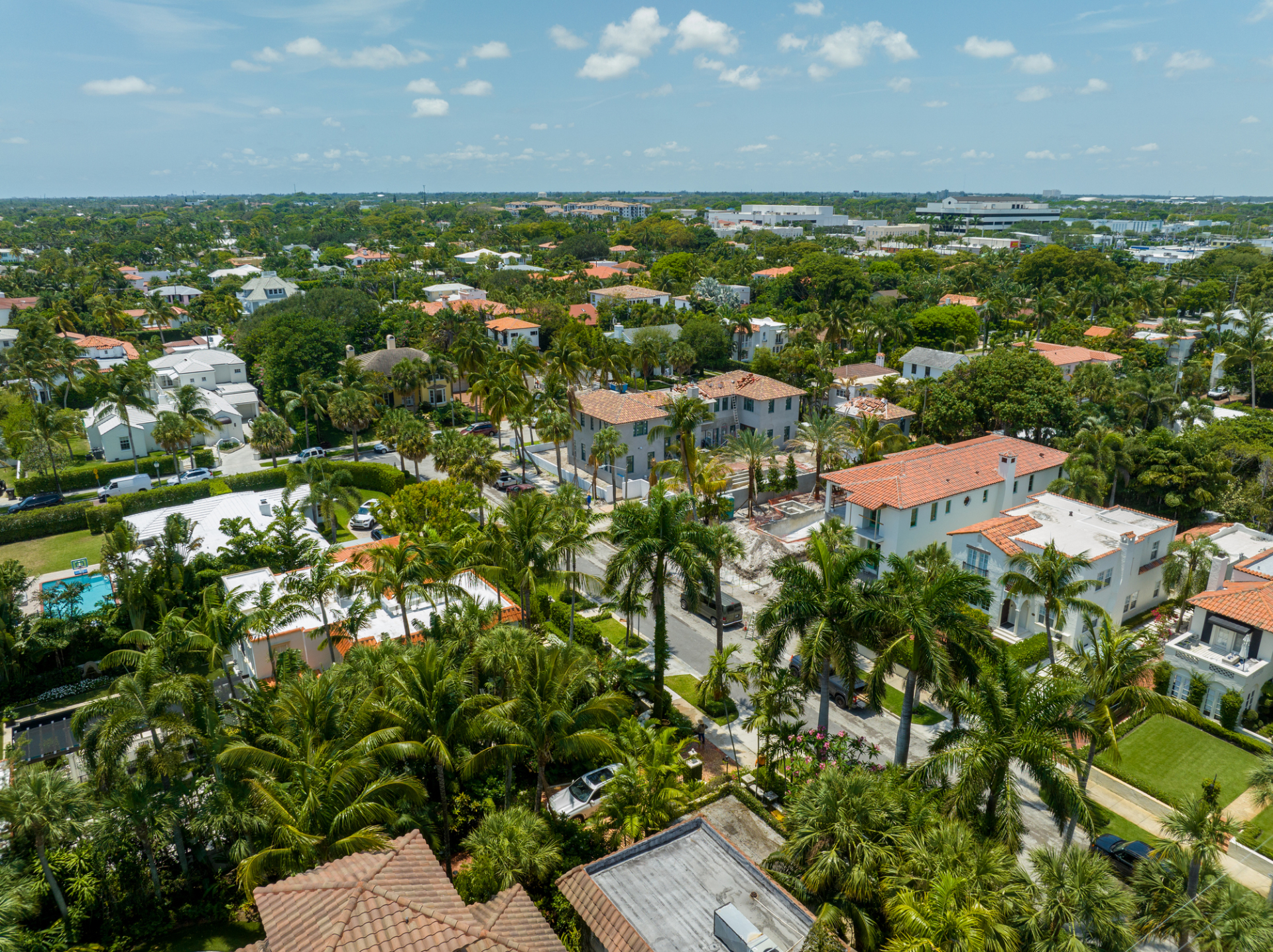 Luxury homes in historic district Palm Beach FL