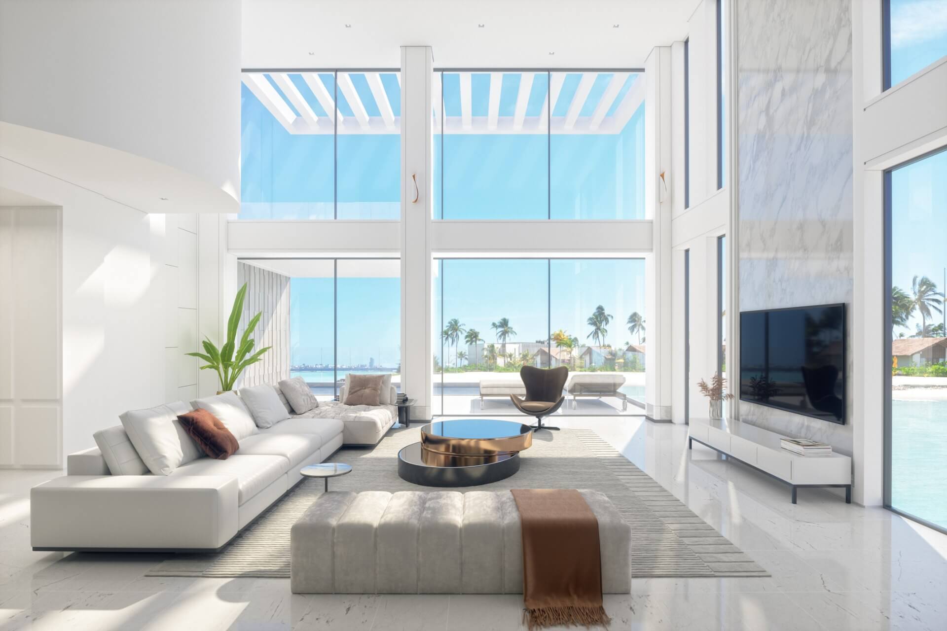 Luxury home living room