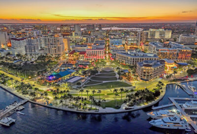 Sunset in Downtown West Palm Beach