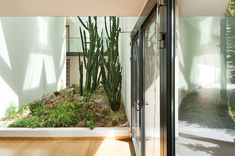 entrance of a modern building
