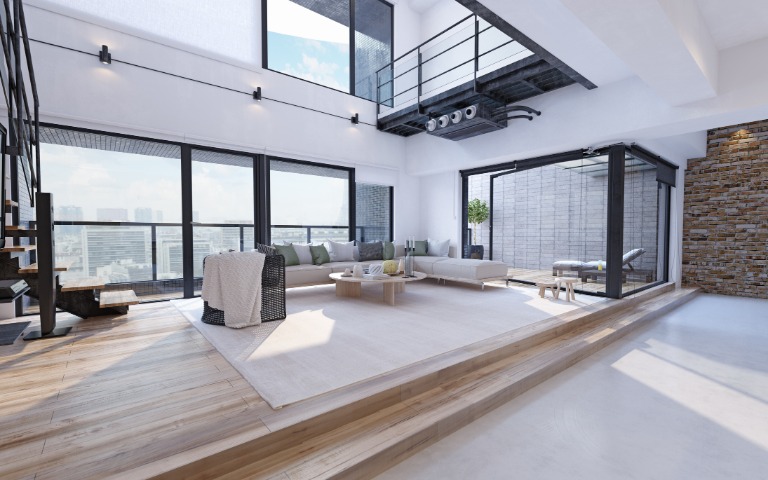 loft style living room