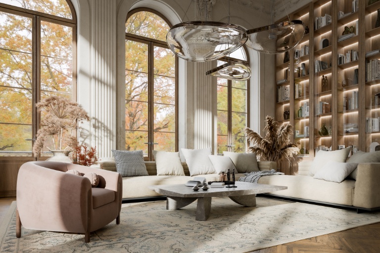 Classic living room interior