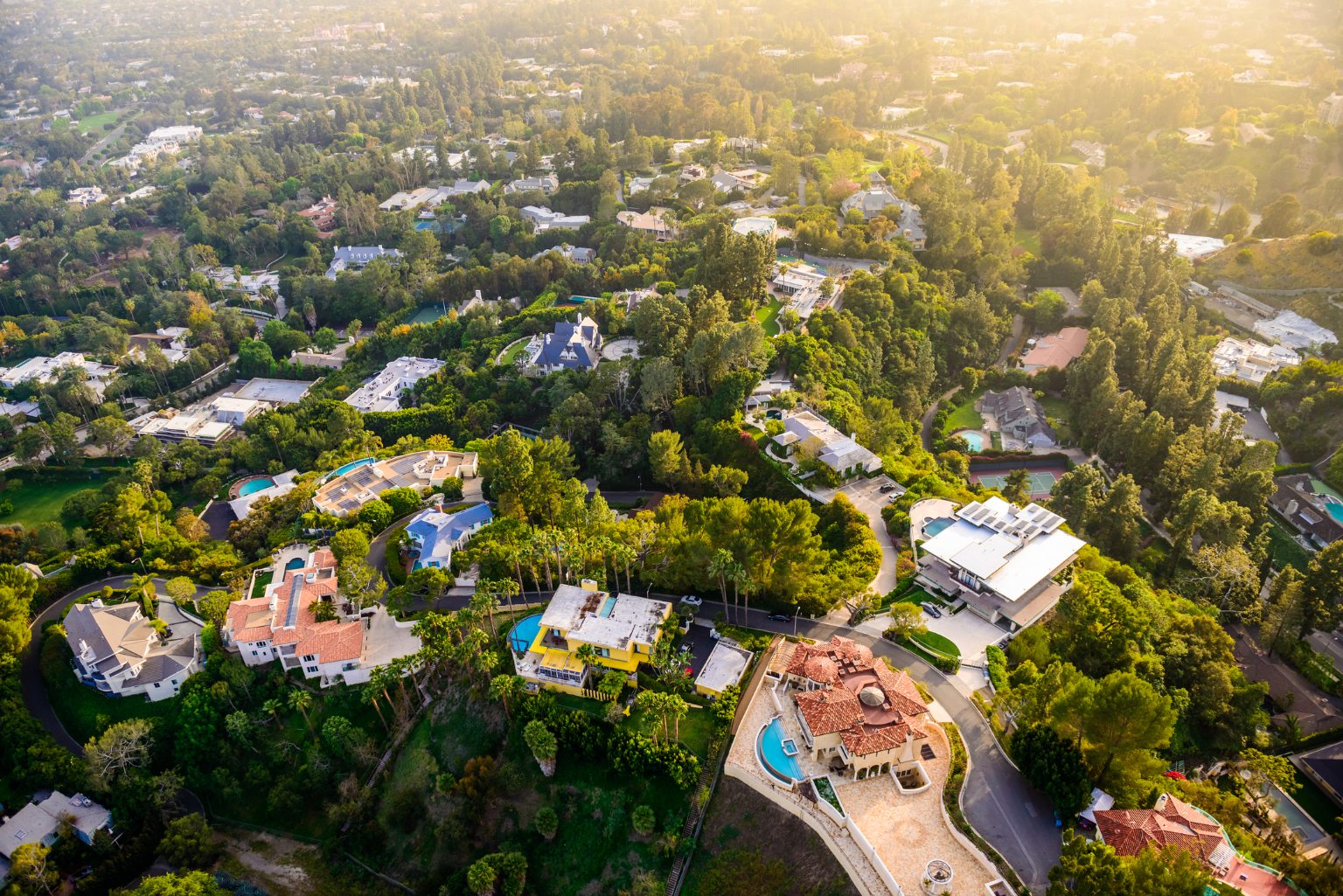 Beverly Hills Aerial view