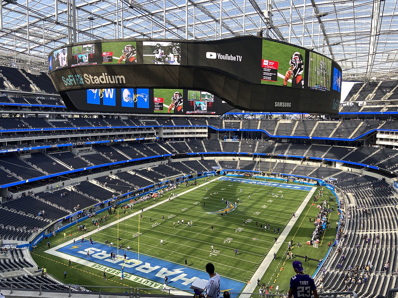 SoFi Stadium interior 2021