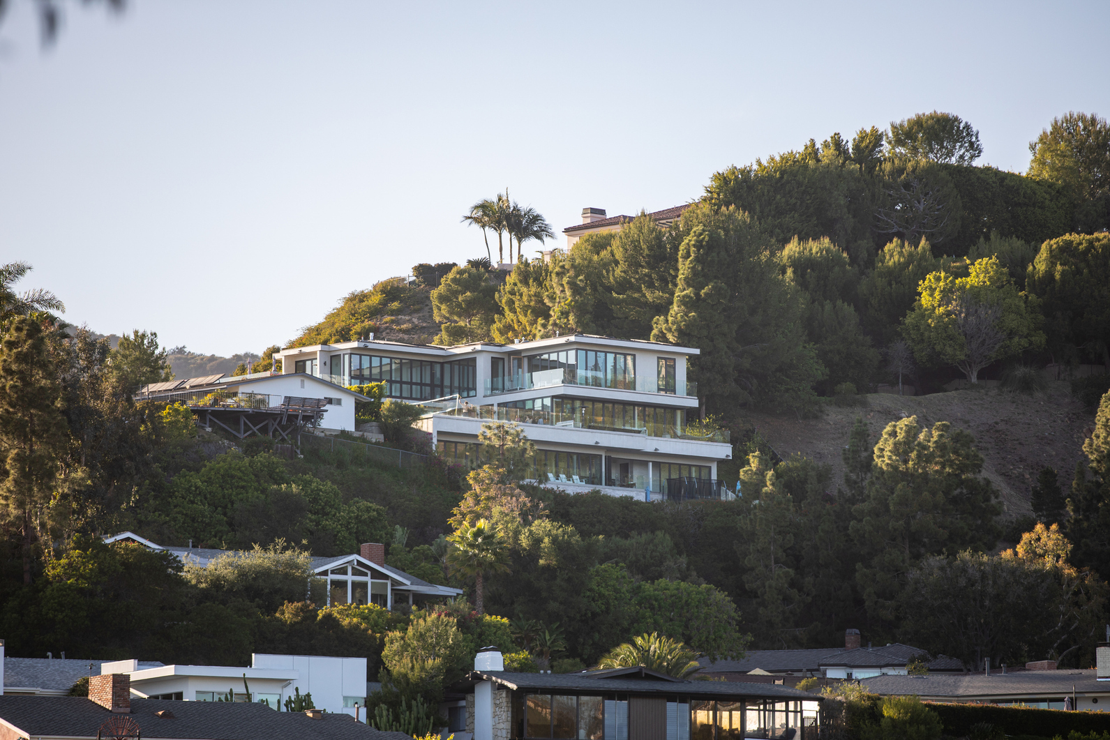 A modern luxury estate perched on the hills of Los Angeles.