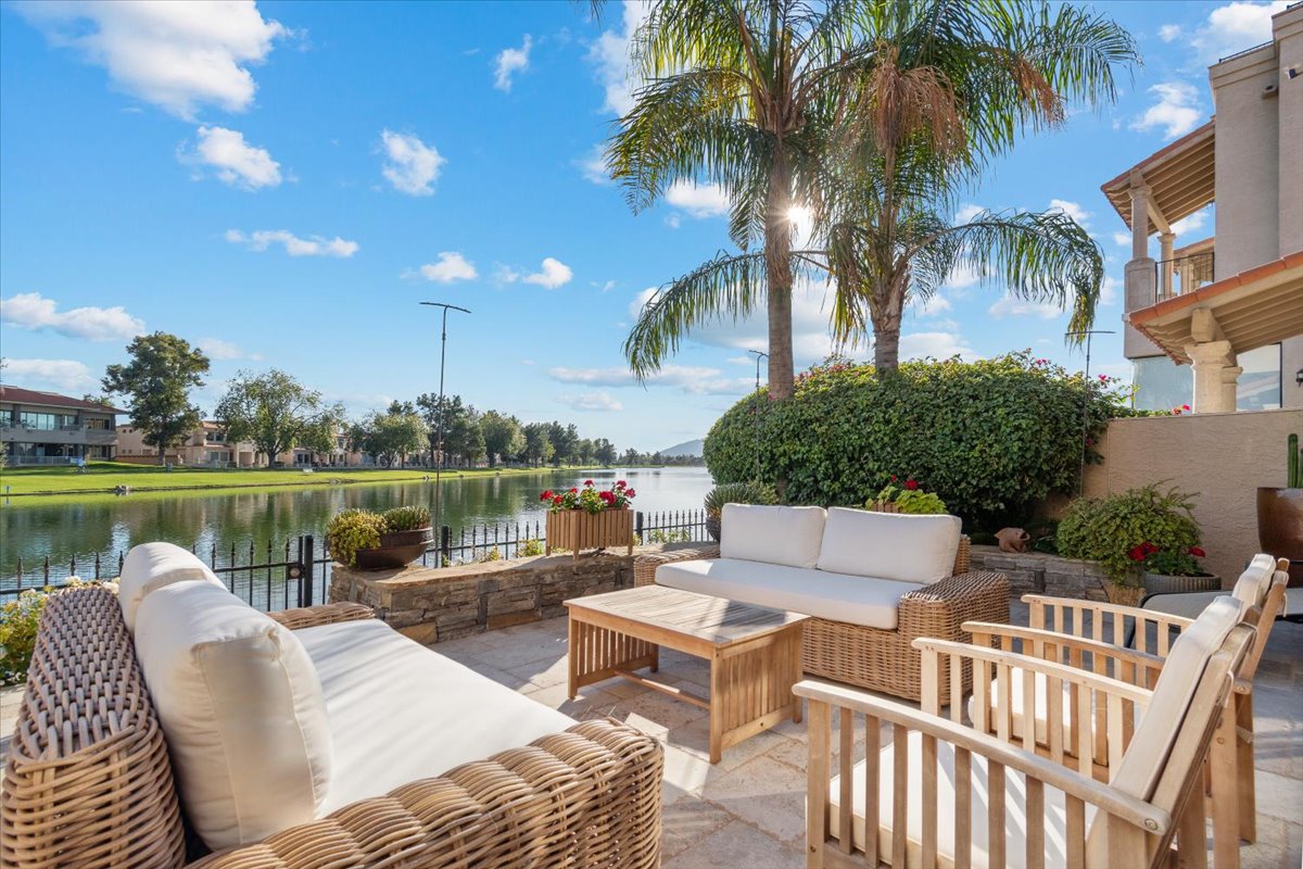 Photo of waterfront townhome on Lake Marguerite.