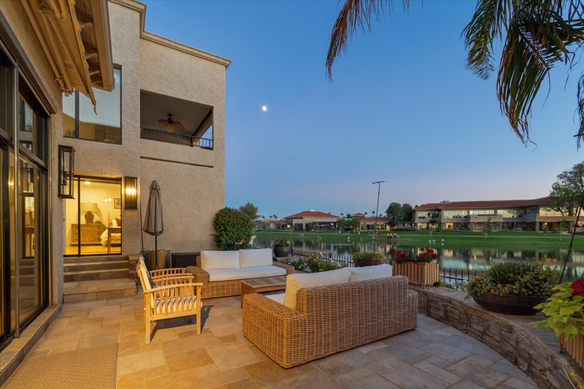 Photo of waterfront townhome on Lake Marguerite.