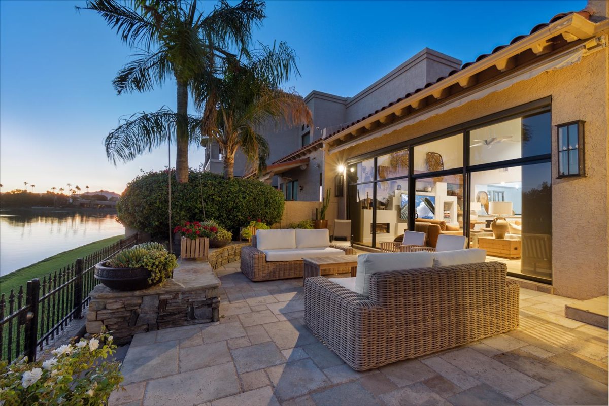 Photo of waterfront townhome on Lake Marguerite.