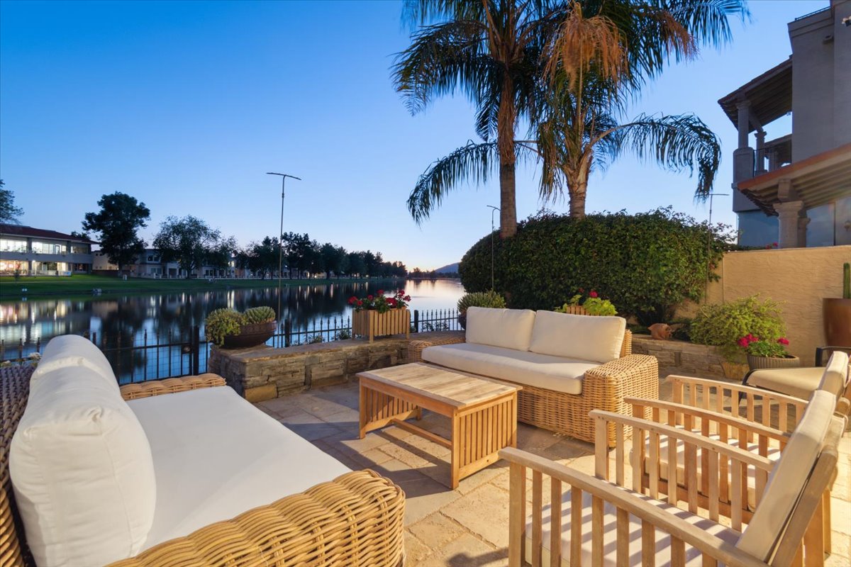 Photo of waterfront townhome on Lake Marguerite.