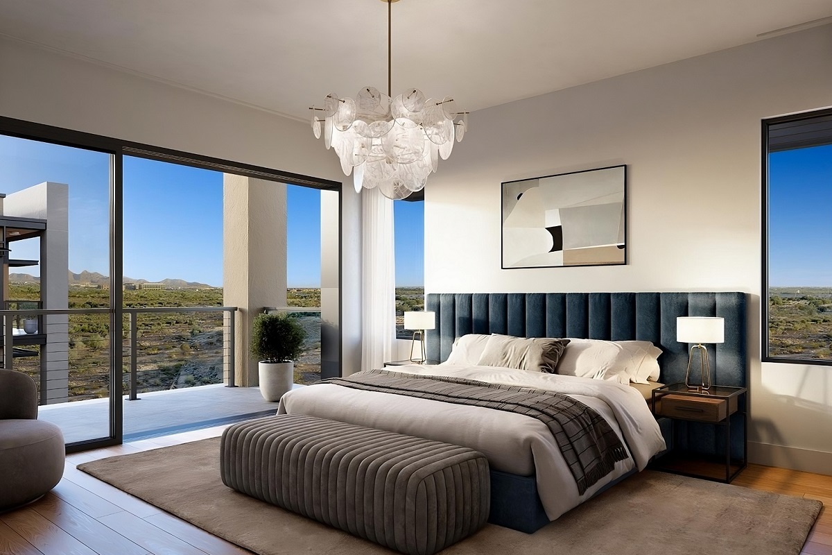Rendering of a top-floor penthouse condo at Portico in North Scottsdale.