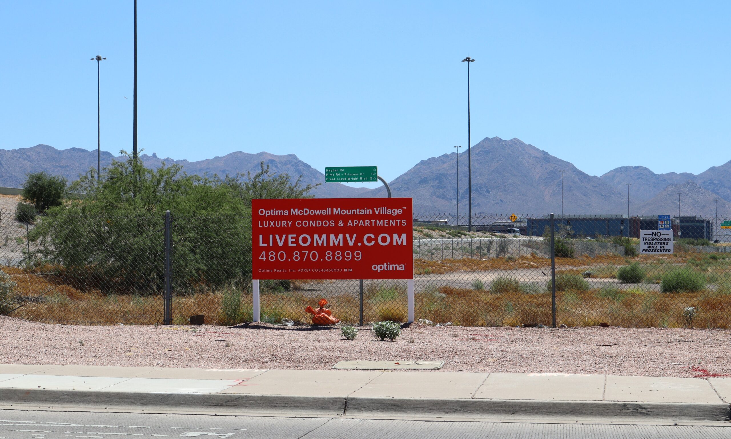 Site of Optima McDowell Mountain Village.
