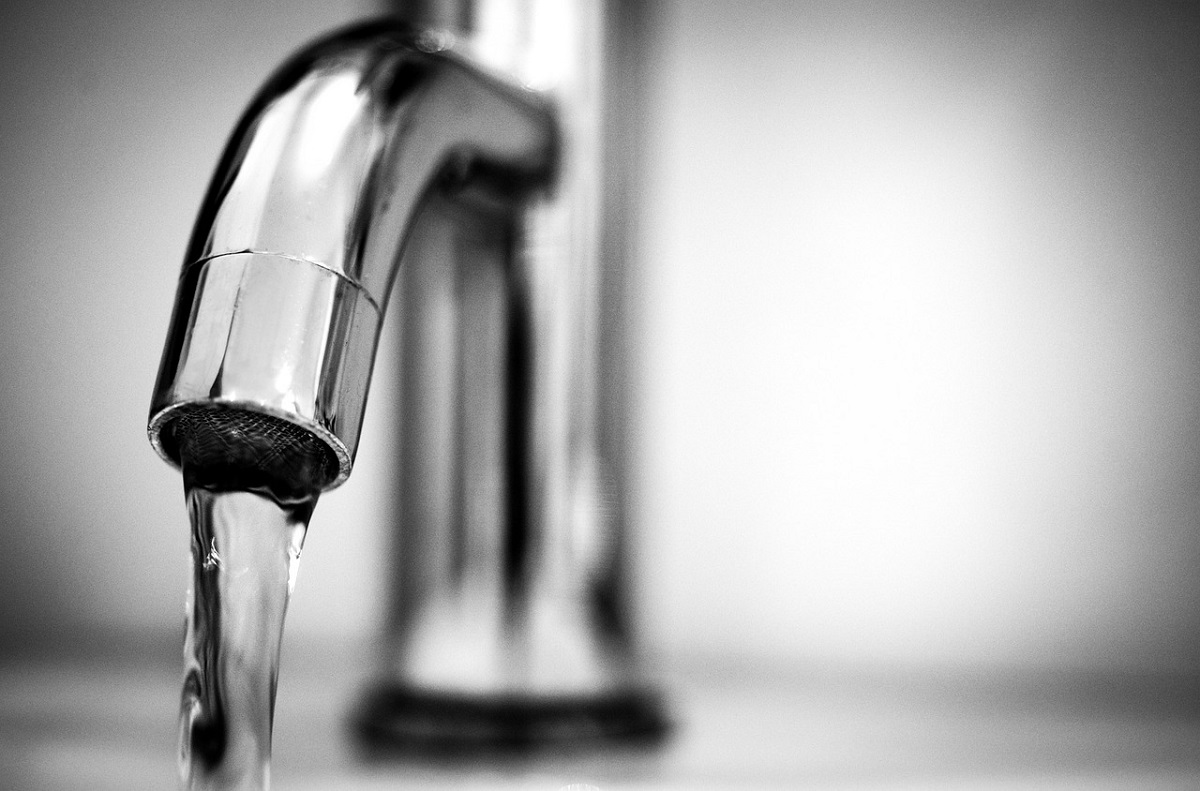 A water faucet.
