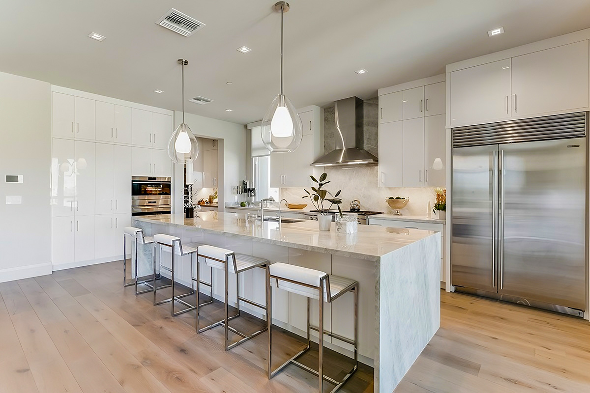 Kitchen of a condo unit at ICON at Silverleaf.