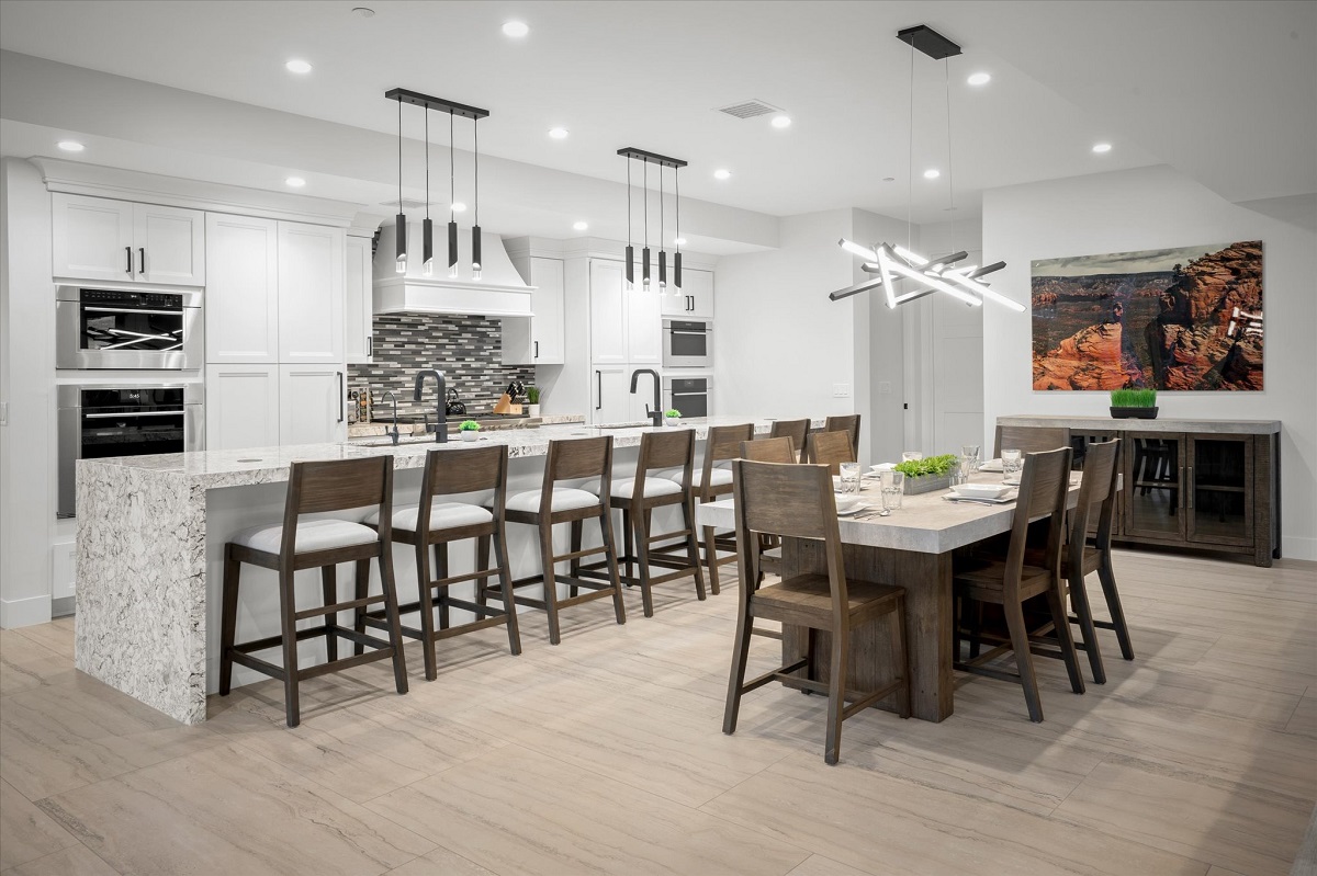 Interior of a luxury home in Sedona, Arizona.