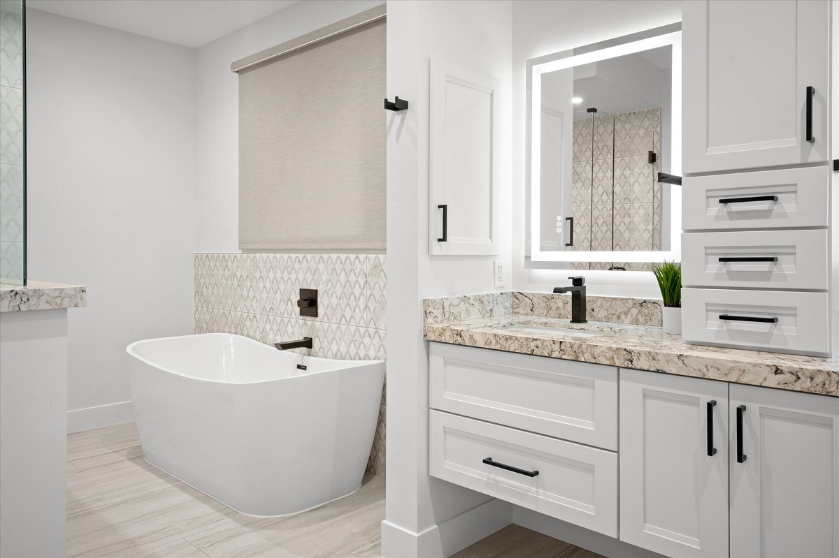 Bathroom of a luxury home in Sedona, Arizona.