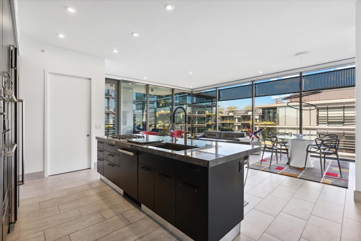 Luxury condo kitchen.