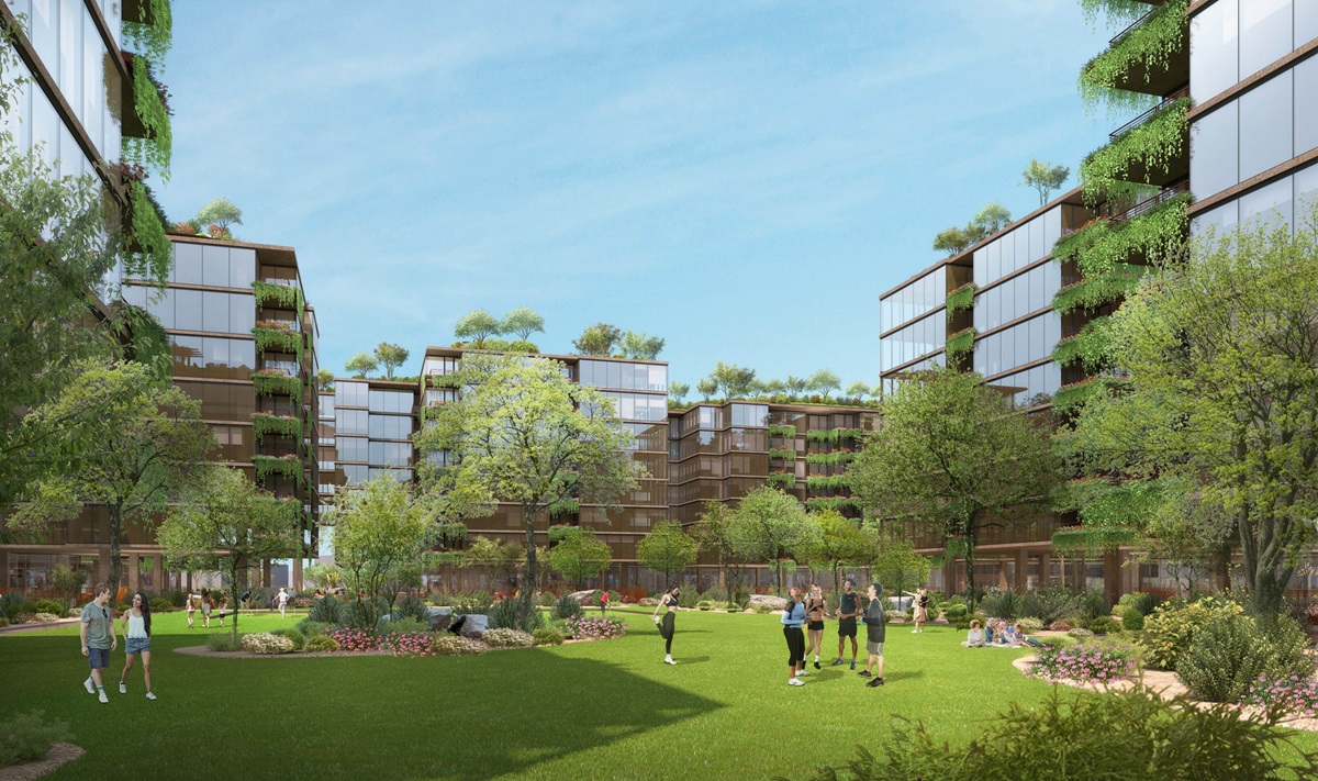 Rendering of Optima McDowell Mountain Village.
