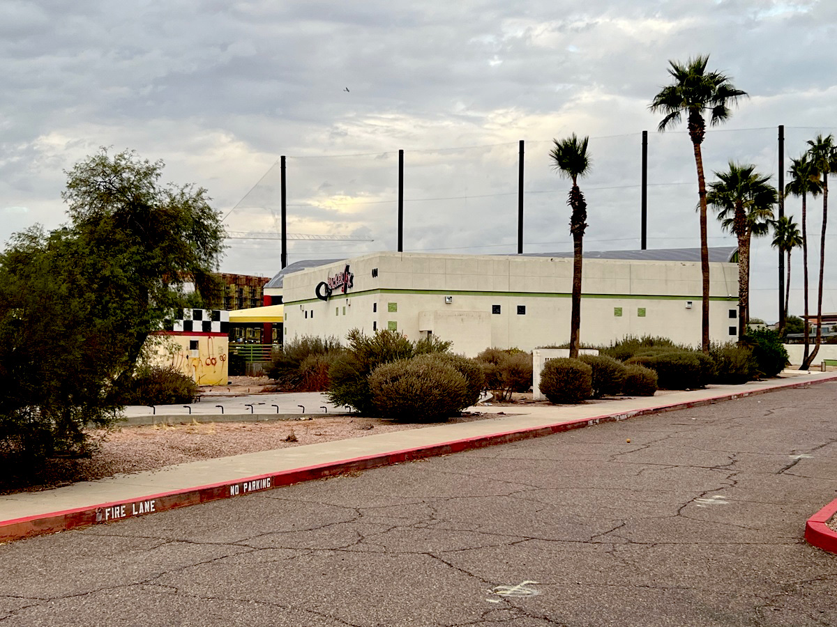 The former site of CrackerJax in Scottsdale.