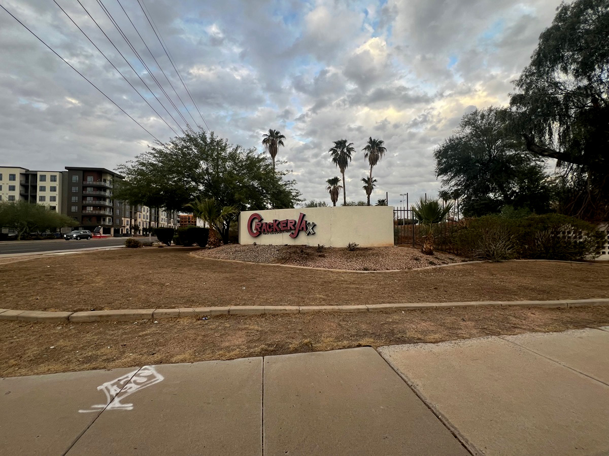 The former site of CrackerJax in Scottsdale.