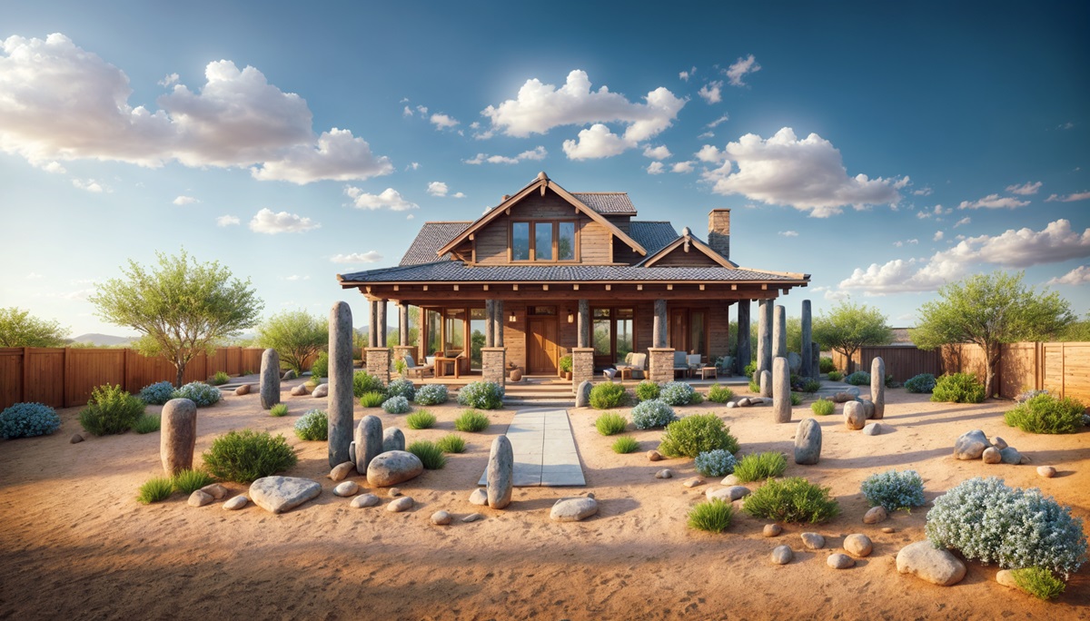 Rendering of a home in the desert.