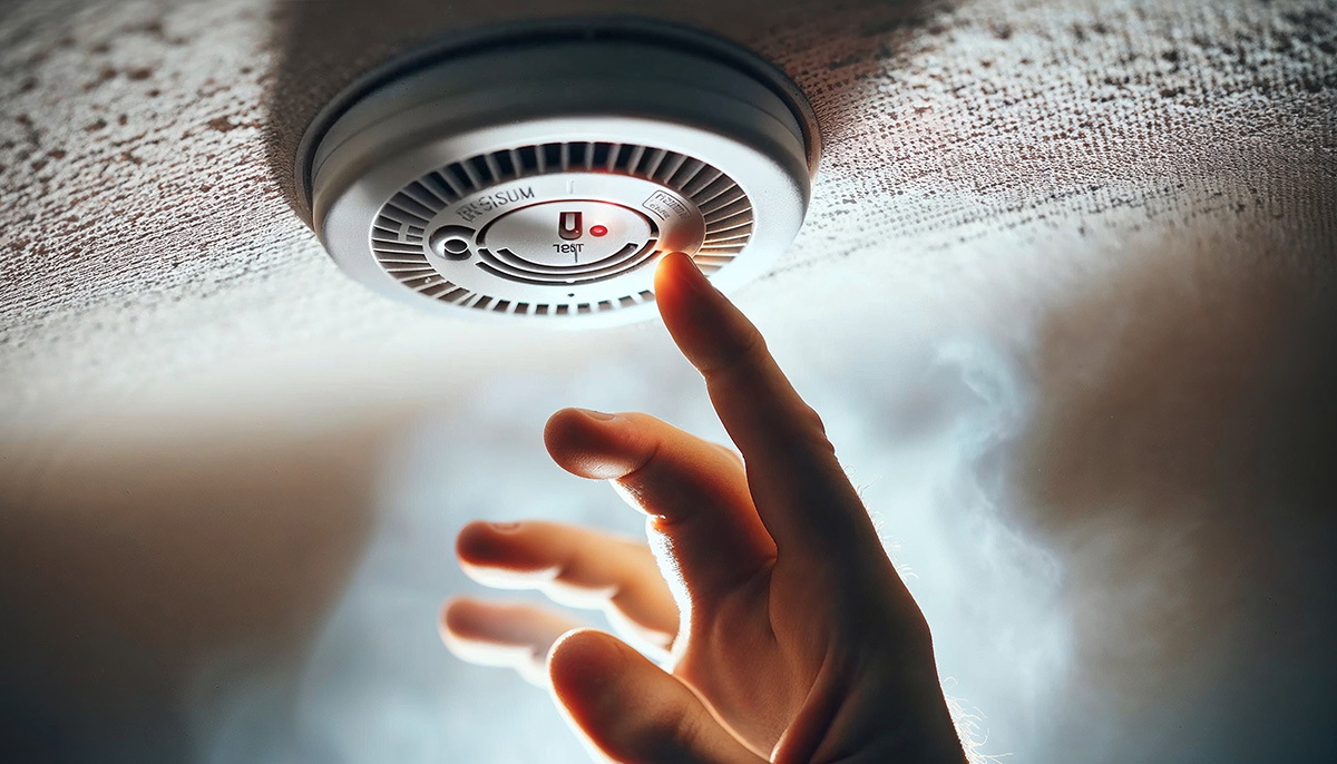 A smoke detector.