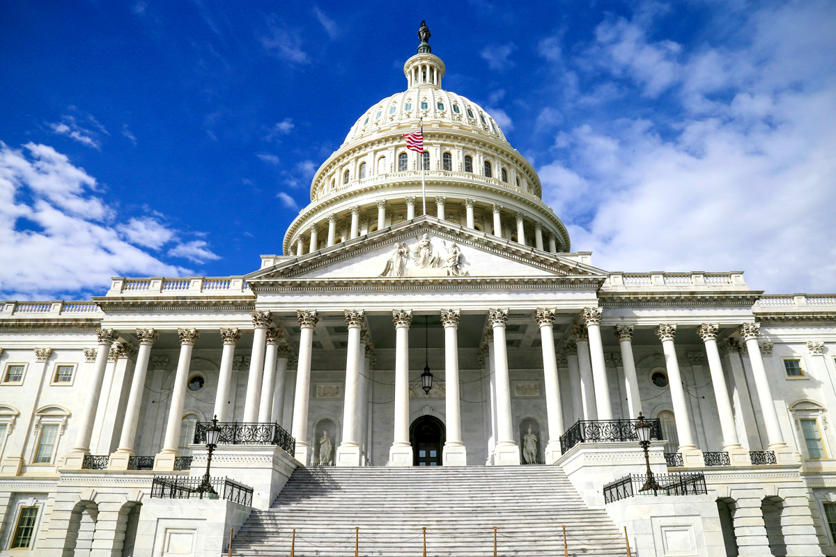 The US Capitol Building.