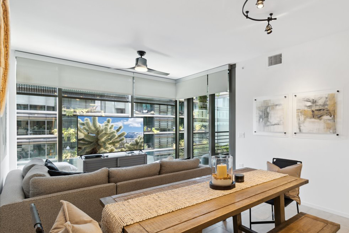 A modern condo for sale at Optima Kierland.