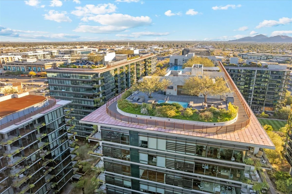 Optima Kierland seen from a drone.