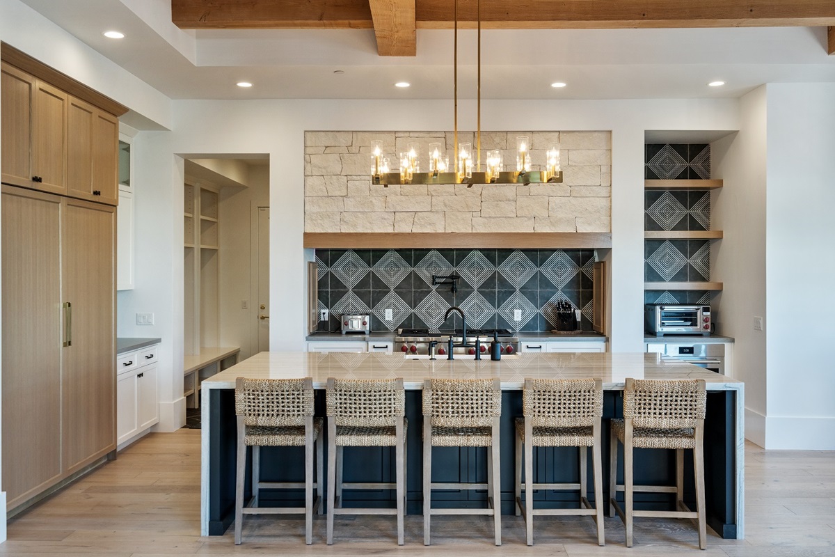 Kitchen of a luxury home.