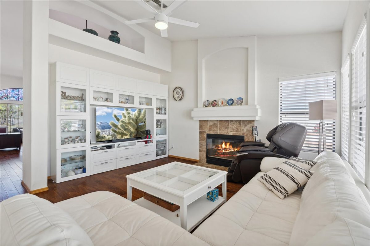 Living room of a home in Glendale's, Arizona's Marshall Ranch.