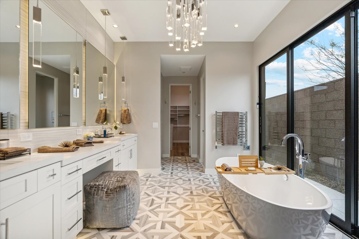 Bathroom of a luxury home in Scottsdale's Seven Desert Mountain.