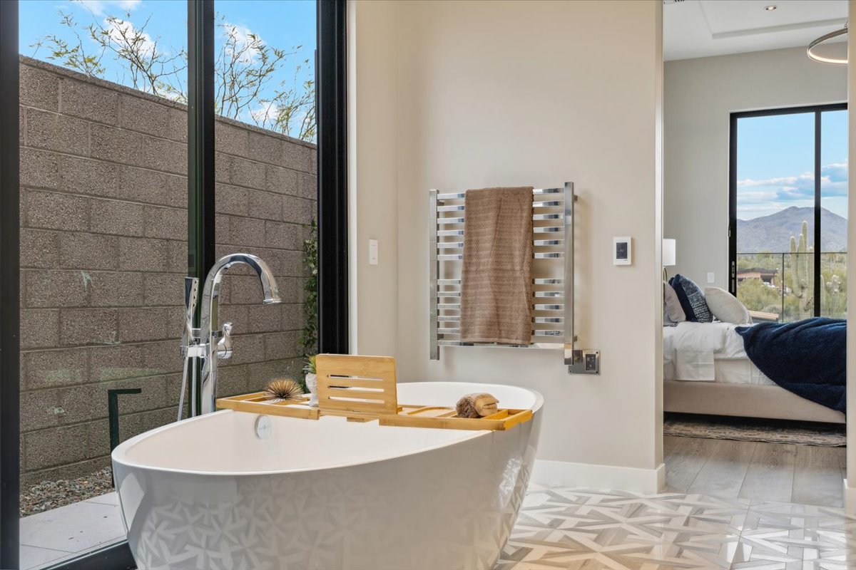 Bathroom of a luxury home in Scottsdale's Seven Desert Mountain.