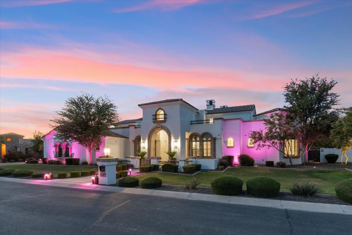 A custom home in Gilbert's Germann Estates.