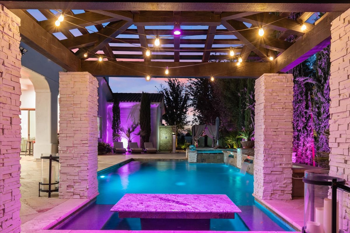 A custom home in Gilbert's Germann Estates.