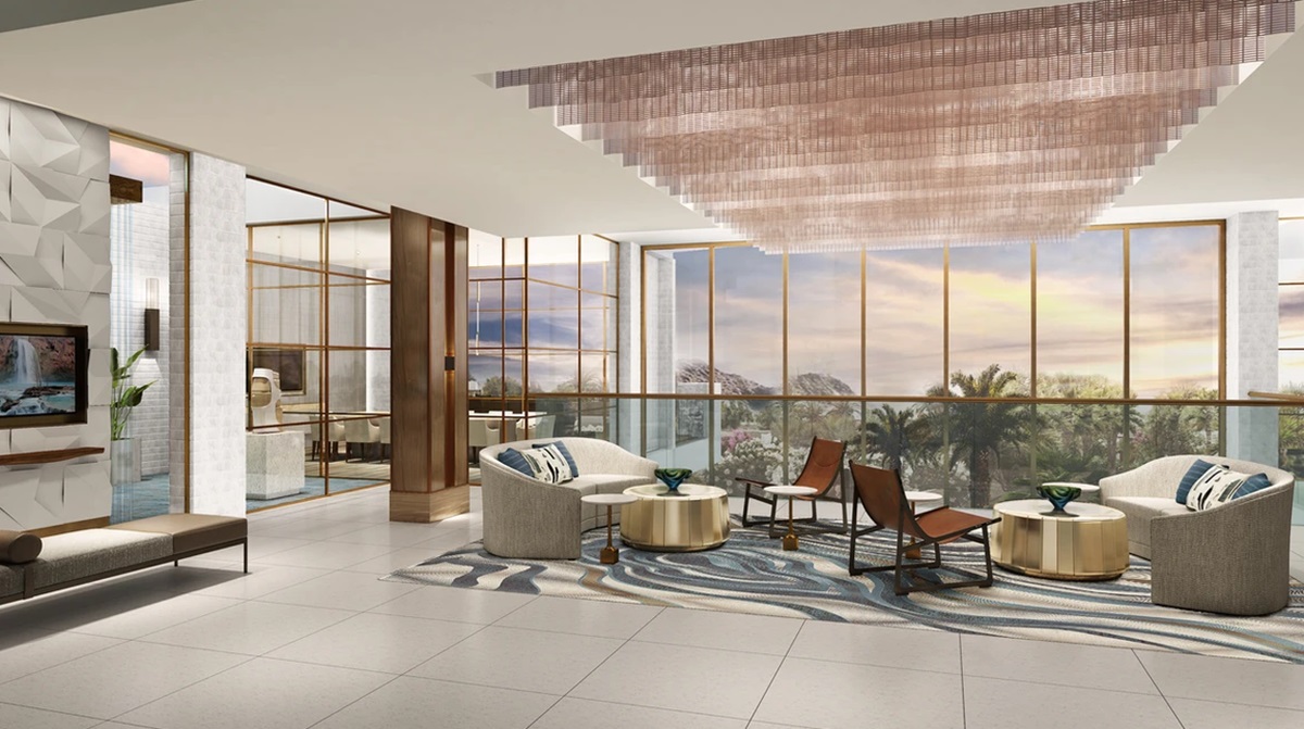 The Villa Clubhouse Lobby at Ritz-Carlton, Paradise Valley.