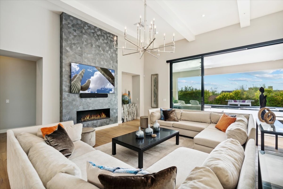 Modern interior of a luxury home in Scottsdale.