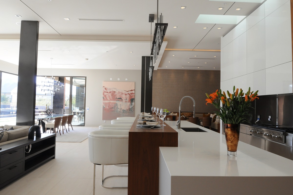 A modern kitchen.