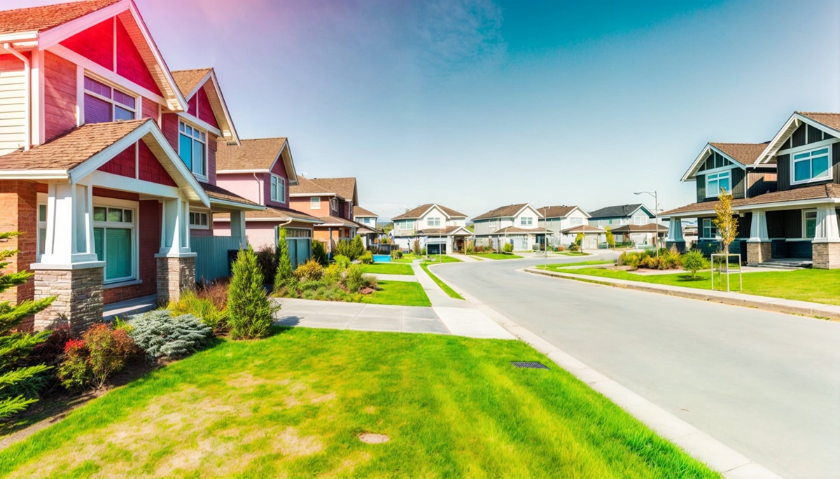 A nice looking housing community.