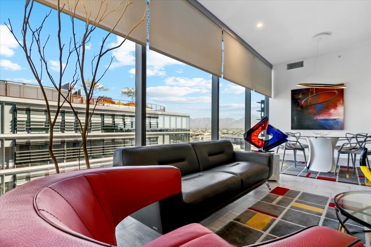 Interior of a luxury condo.