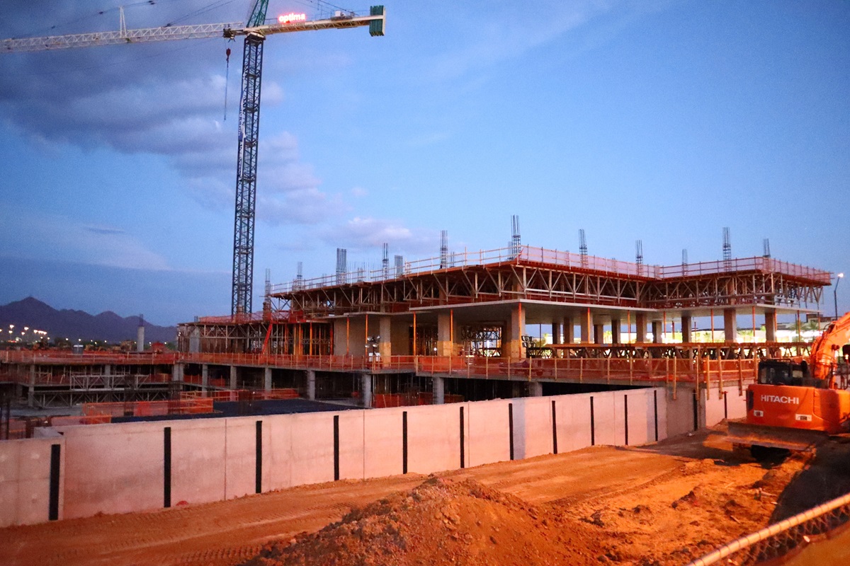 Optima McDowell Mountain under construction in July 2024.